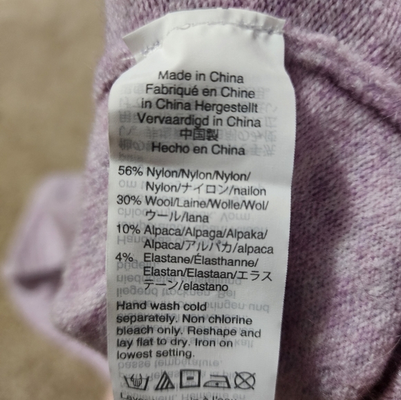 Turtleneck Sweater Long Sleeve Knit Pullover Casual Comfy Purple‎ Size Unknown - Picture 3 of 5